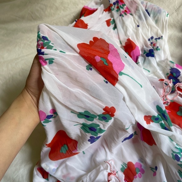 Vintage 70s Sheer Floral Maxi Nightgown - Picture 8 of 8